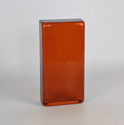 Стеклянный кирпич Red Amber, 200*100*50 мм