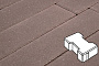 Плитка тротуарная Готика Profi, Катушка, коричневый, частичный прокрас, с/ц, 200*165*80 мм