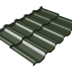 Металлочерепица модульная GRAND LINE Kvinta Uno GreenCoat Pural