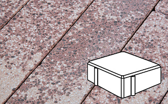 Плитка тротуарная Готика, City Granite FINERRO, Квадрат, Сансет, 100*100*60 мм