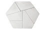 Плитка тротуарная Оригами 4Фсм.8 гладкий белый