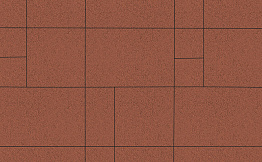 Плитка тротуарная Грандо Б.9.Ф.6см гладкий красный