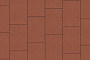 Плитка тротуарная Прямоугольник (Ла-Линия) Б.14.П.8 гладкий красный, 750*500*80 мм