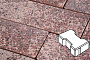 Плитка тротуарная Готика, City Granite FINO, Катушка, Сансет, 200*165*60 мм