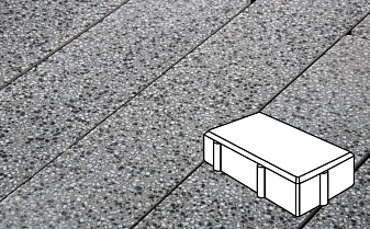 Плитка тротуарная Готика, City Granite FINO, Брусчатка, Белла Уайт, 200*100*100 мм