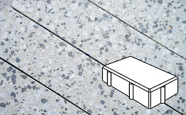 Плитка тротуарная Готика Granite FINERRO, Брусчатка В.2.П.8, Грис Парга 200*100*80 мм