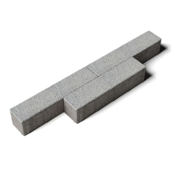 Плитка тротуарная Прямоугольник Б.8.П.8 гранит белый, 360*80*80 мм