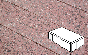 Плитка тротуарная Готика, Granite FINO, Брусчатка, Ладожский, 200*100*80 мм