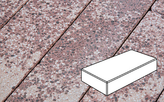 Плитка тротуарная Готика, Granite FINERRO, Картано, Сансет, 300*150*60 мм