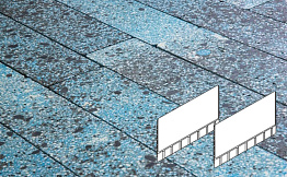 Плитка тротуарная Готика, Granite FINO, Плита AI, Азул Бахия, 700*500*80 мм