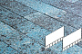 Плитка тротуарная Готика, Granite FINO, Плита AI, Азул Бахия, 700*500*80 мм