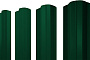 Штакетник М-образный В фигурный Drap TX RAL 6005 зеленый мох