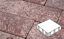 Плитка тротуарная Готика, Granite FINO, Квадрат, Сансет, 300*300*80 мм