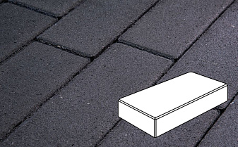 Плитка тротуарная Готика Profi, Картано, суперчерный, Серый цемент, с/ц, 300*150*80 мм