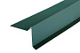 Планка торцевая для мягкой черепицы, зеленая RAL (6005)