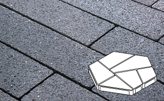 Плитка тротуарная Готика, City Granite FINERRO, Полигональ, Амфиболит, 893*780*80 мм