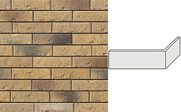 Угловой декоративный кирпич для навесных вентилируемых фасадов левый White Hills Лондон брик цвет F300-45