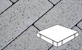 Плитка тротуарная Готика, Granite FERRO, Квадрат, Белла Уайт, 500*500*120 мм