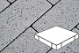 Плитка тротуарная Готика, Granite FERRO, Квадрат, Белла Уайт, 500*500*120 мм