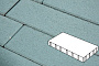 Плитка тротуарная Готика Profi, Плита без фаски, синий, частичный прокрас, б/ц, 600*200*100 мм