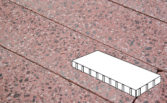 Плитка тротуарная Готика, City Granite FINO, Плита, Ладожский, 900*300*100 мм