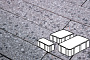 Плитка тротуарная Готика, City Granite FINERRO, Новый Город, Галенит, 260/160/100*160*80 мм