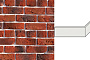 Декоративный кирпич White Hills Бремен брик угловой элемент цвет 305-75+305-71