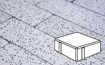 Плитка тротуарная Готика, Granite FINO, Квадрат, Покостовский, 100*100*60 мм