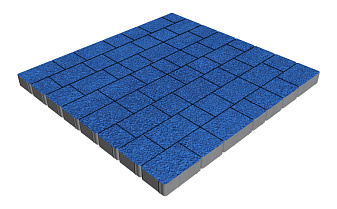 Плитка тротуарная SteinRus Инсбрук Альт Брик, Old-age, синий, толщина 60 мм