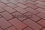 Плитка тротуарная Steingot Моноцвет, Прямоугольник, фаска 1,5*1,5, темно-красный, 200*100*40 мм