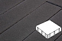 Плитка тротуарная Готика Profi, Квадрат, черный, частичный прокрас, с/ц, 300*300*60 мм