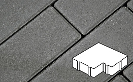 Плитка тротуарная Готика Profi, Калипсо, серый, полный прокрас, с/ц, 200*200*60 мм