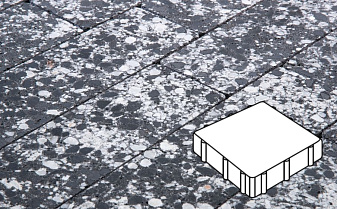 Плитка тротуарная Готика, Granite FINO, Квадрат, Диорит, 300*300*60 мм