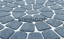 Плитка тротуарная Steingot Премиум, Классика круговая, дробеструйная обработка, Grafito Scuro, толщина 60 мм