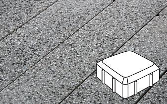Плитка тротуарная Готика, Granite FINO, Старая площадь, Белла Уайт, 160*160*60 мм