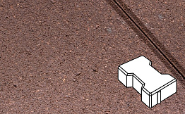 Плитка тротуарная Готика Profi, Катушка, оранжевый, частичный прокрас, с/ц, 200*165*60 мм