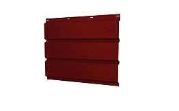 Софит металлический Grand Line с полной перфорацией, сталь 0,45 мм PE, RAL 3011 коричнево-красный