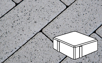 Плитка тротуарная Готика Granite FERRO, квадрат, Белла Уайт 100*100*60 мм