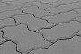 Плитка тротуарная BRAER Волна серый, 240*135*80 мм