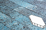 Плитка тротуарная Готика, Granite FINO, Зарядье без фаски, Азул Бахия, 600*400*100 мм