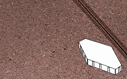 Плитка тротуарная Готика Profi, Зарядье без фаски, оранжевый, частичный прокрас, с/ц, 600*400*100 мм