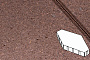 Плитка тротуарная Готика Profi, Зарядье без фаски, оранжевый, частичный прокрас, с/ц, 600*400*100 мм