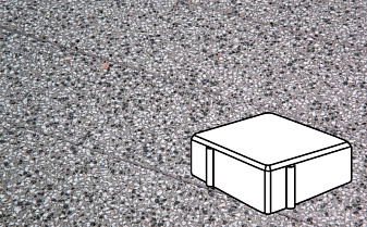 Плитка тротуарная Готика, Granite FINERRO, Квадрат, Белла Уайт, 100*100*60 мм