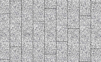 Плитка тротуарная Прямоугольник (Ла-Линия) В.11.П.10 Стоунмикс белый с черным 400*100*100 мм