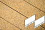 Плитка тротуарная Готика, City Granite FINO, Плита AI, Жельтау, 700*500*80 мм