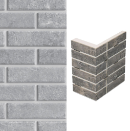 Термопанель для оконной перемычки ППС с клинкерной плиткой 12 мм BestPoint Exclusive Cement Gray, 235/385*470*60 мм