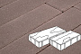 Плитка тротуарная Готика Profi, Доска фактурная, коричневый, частичный прокрас, с/ц, комплект 2 шт