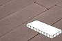 Плитка тротуарная Готика Profi, Плита, коричневый, частичный прокрас, с/ц, 800*400*100 мм