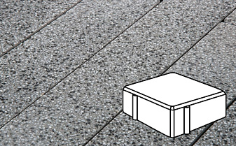 Плитка тротуарная Готика, City Granite FINO, Квадрат, Белла Уайт, 100*100*60 мм