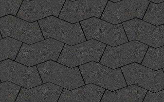 Плитка тротуарная S-Форма В.3.Ф.10 гладкий черный 172*94*100 мм